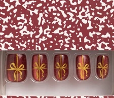 Red Aspen Short Squoval Acrylic Cat Eye Nana Darlin's Lessons in Gratitude 🎁