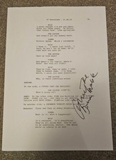 SIGNED CATHERINE TATE DR WHO SCRIPT PAGE DONNA NOBLE CHARITY AUCTION