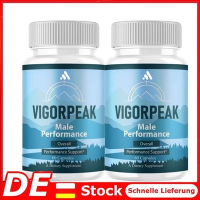 2-Pack Vigor Peak Capsules - VigorPeak Supports Daily Mens Health - 120 Caps
