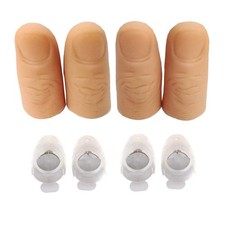 VANTIYAUS Finger Lamp 2 Packs/4PCS Thumb Lights, Magic One size, Red