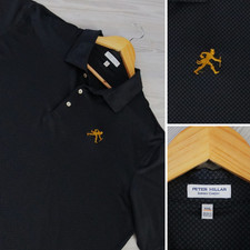 Peter Millar Crown Geometric All Over Print Mens 2XL Performance Golf Polo Shirt