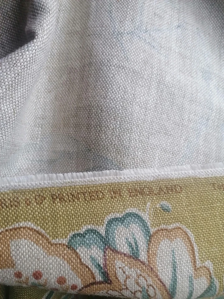 William Morris Theodosia heavy linen new vintage fabric 2.6 yards olive/mustard - Image 3 of 4