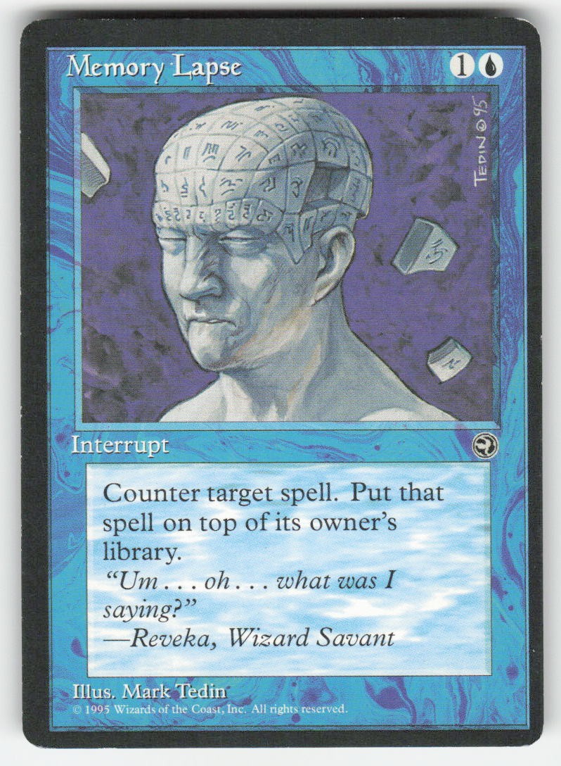 1995 Memory Lapse Homelands 32 MTG