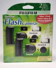 NEW Value 2-Pack Fujifilm QuickSnap Disposable Camera with Flash - NEW EXP2025