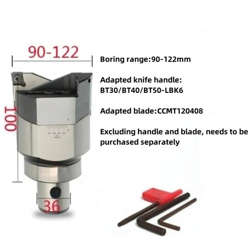 RBH90-122-C RBH indexable Twin-bit rough boring head Boring range:90-122mm 1Pcs - 第 1/3 張圖片