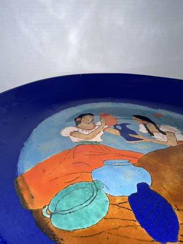 Large Vintage Decorative Bowl/Plate From San Jose Pottery - Bild 4 von 15