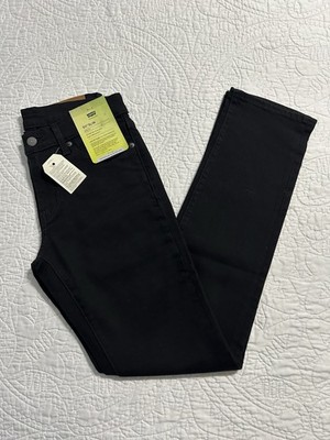 Levi's Mens 511 Slim Jeans 04511-4969 BLACK Size 28x32 NWT
