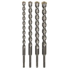 4-Piece 12 Inch SDS Plus Drill Bit Set, Carbide Tipped, Rotary Hammer Drill... 