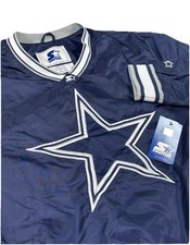 Starter Pro Line NFL Dallas Cowboys Mens XL Long Sleeve Pullover Jacket Est 1960