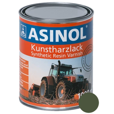 Kunstharzlack Lack Farbe RAL 6003 Olivgrün Grün 1000 ml 1 Liter ASINOL