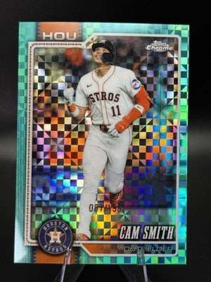 2026 Topps Chrome Cam Smith #108 Houston Astros Aqua X-Fractor /199 MLB Astros