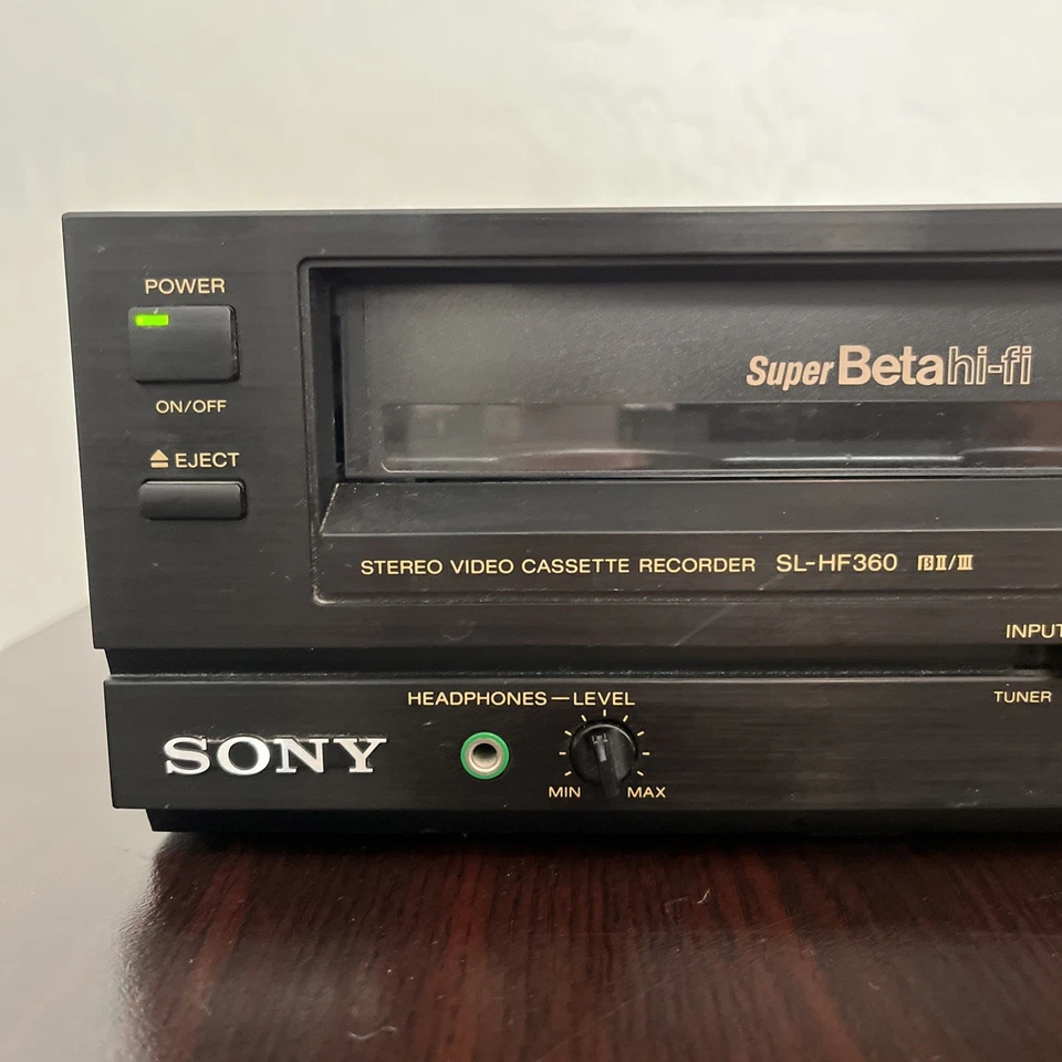 🤩 Sony SL-HF360 Super Beta HiFi Betamax II/III Reproductor Video Cassette Grabadora Foto 2 de 4