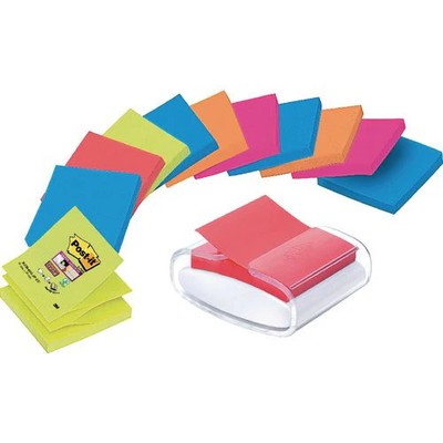 Post-it Set z-notes dispenser 76x76mm wit 12 x z-notes bangkok en