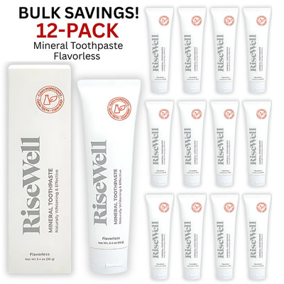 Risewell Flavorless Mineral Hydroxyapatite Toothpaste, 3.4 oz -Fluoride Free