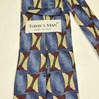 TODAY'S MAN Men's 100% Silk Necktie Hand Made In Italy Designer