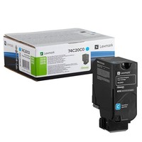 Lexmark 74C20C0 Cyan Toner