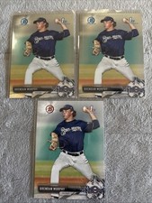 3 BRENDAN MURPHY RC lot 2017 Bowman Draft 1st Paper Base + 2 Chrome Brewers