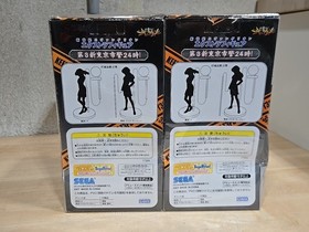 Neon Genesis Evangelion Extra Figure Police Asuka Rei set SEGA Sealed Box Flaw*