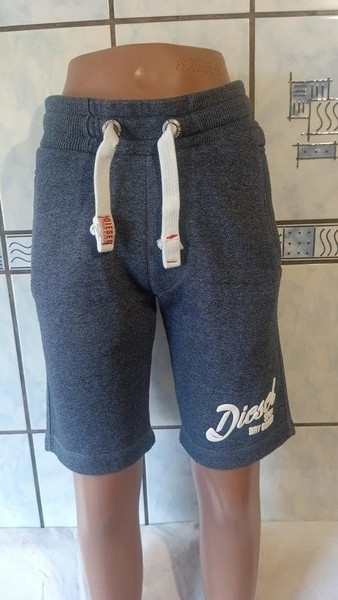 Men Diesel Shorts Grey Cotton XS
