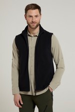 Mountain Warehouse Mens Camber Gilet Male Micro Fleece Waterproof Anti Pill Coat