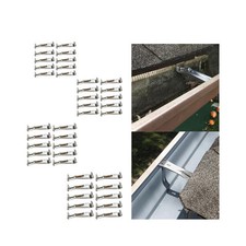 Set of 10 Clip on Gutter Hangers Gutter Fastener for Fixing Sagging Rain Gutters