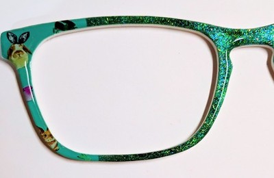Pair Eyewear Casper Compatible Toppers Easter Bunnies Bunny Rabbit Glitter Blue