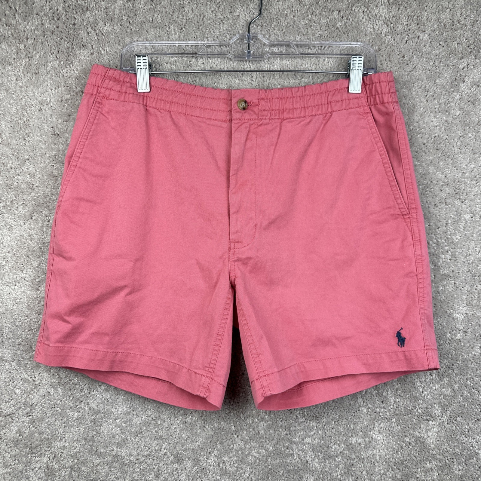 Polo Ralph Lauren Classic Fit 6” Chino Shorts Men’s Size M Pink Cotton Preppy