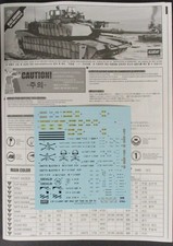 Academy 1/35th Scale US Army M1A2 Tusk II - Decals from Kit No. 13298