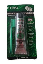 Clubman Moustache Wax With Brush/Comb- Neutral 0.5 oz