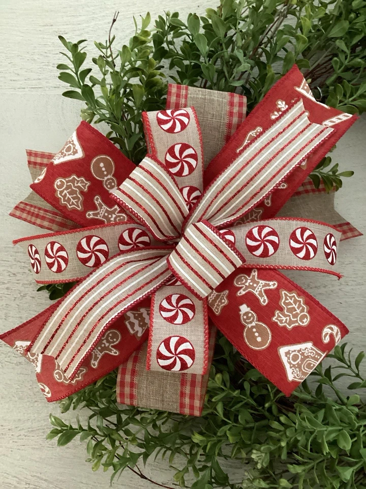 Arco de corona de pan de jengibre de Navidad, arco de linterna de Navidad - hecho a mano Foto 2 de 4