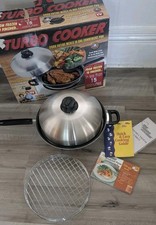 Sistema de cocina Turbo Cooker 4 en 1 como se ve en TV con caja abierta Chef Randall 1383