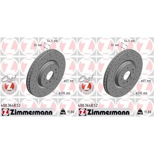 2x ZIMMERMANN SPORT BREMSSCHEIBEN 330mm GELOCHT VORNE passend f&uuml;r MERCEDES ML R-