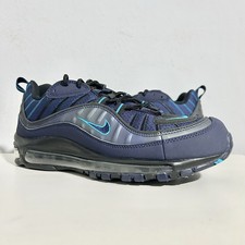Nike Air Max 98 "Dark Navy" Para hombres Talla 9 Negro Acolchado Estilo de Vida Tenis