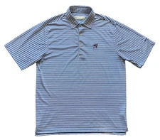 Pinehurst No. 2 Shirt Mens Large Putter Boy Striped Performance Golf Polo Member