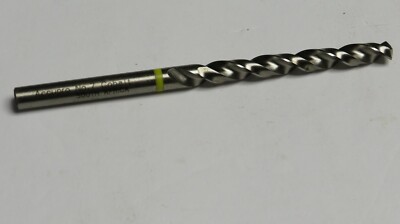 ACCUPRO #7 VANADIUM HIGH SPEED STEEL JOBBER DRILL BIT,RH,SPLIT POINT,YELLOW BAND