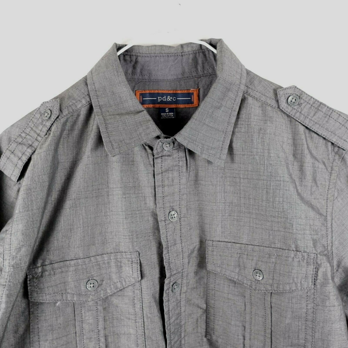 polyester black button up shirt