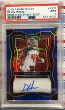2019 SELECT DEVIN WHITE, #RS-22, AUTO, ROOKIE, BLUE, SERIAL #80/99, PSA MINT 9