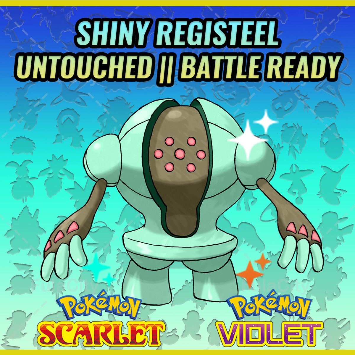 shiny registeel pokemon card Registeel Gold Star 2006 EX Legend Maker 92/92 Holo Pokemon Card
