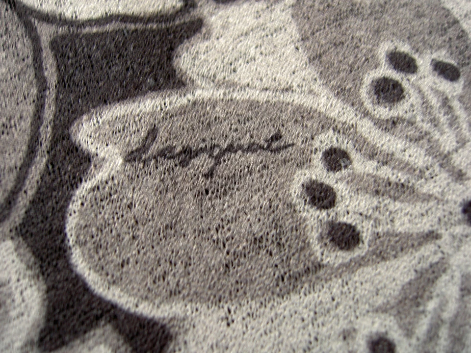 Midi-Kleid weitschwingend von Desigual, Gr. S, grau/schwarz Blumen, ungetragen - Bild 3 von 4