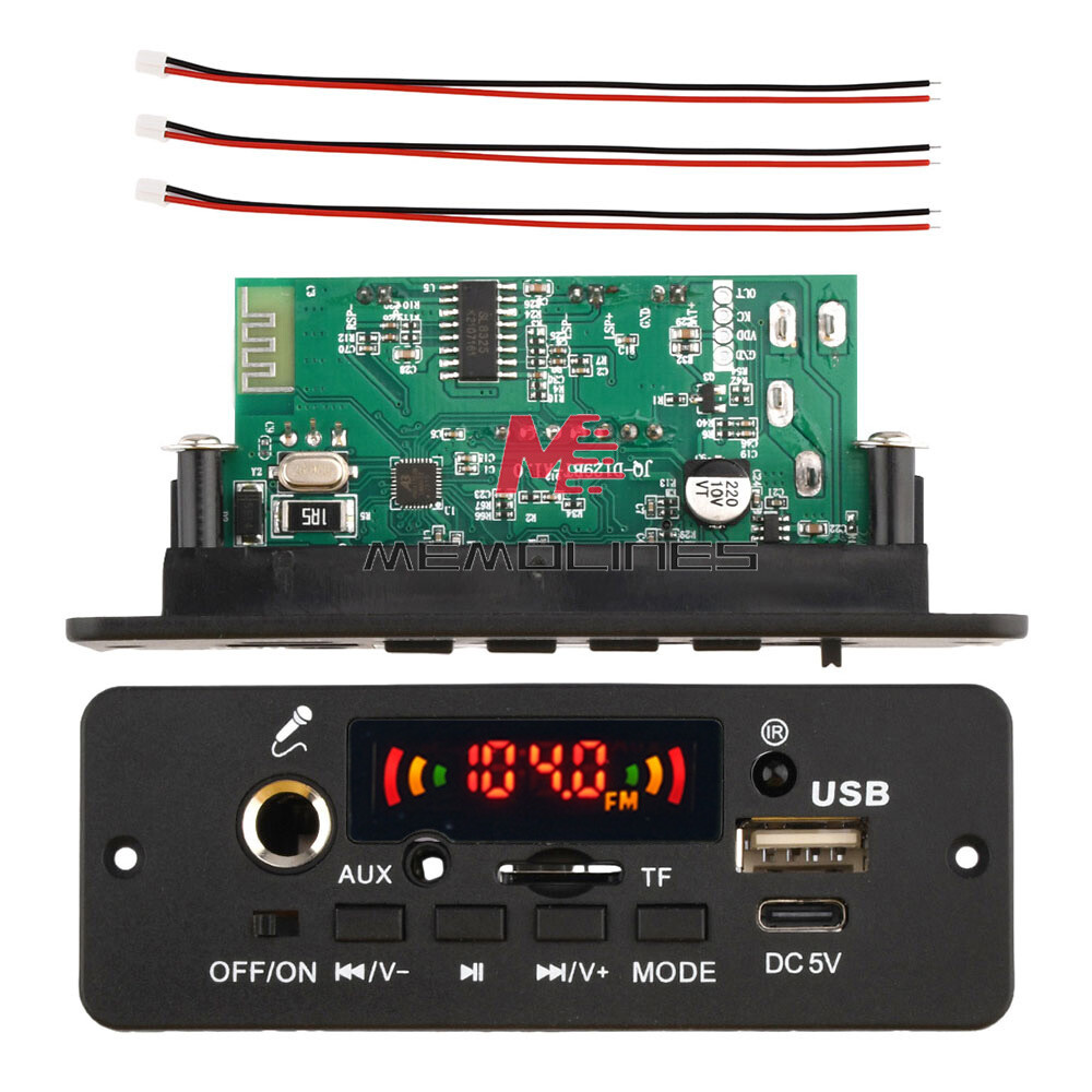 DC5V MP3 Player Amplifier Bluetooth MP3 Decoder Board Car Music