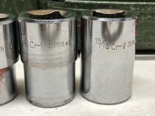 ALLTRADE 14 Piece 3/4" Drive 12 Point Partial Socket Set w/ Metal Tool Box JAPAN - Picture 15 of 24