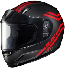 HJC CL-Y Strix Youth Full Face Snowmobile Helmet Red Childs SM MD LG Kids DOT BK