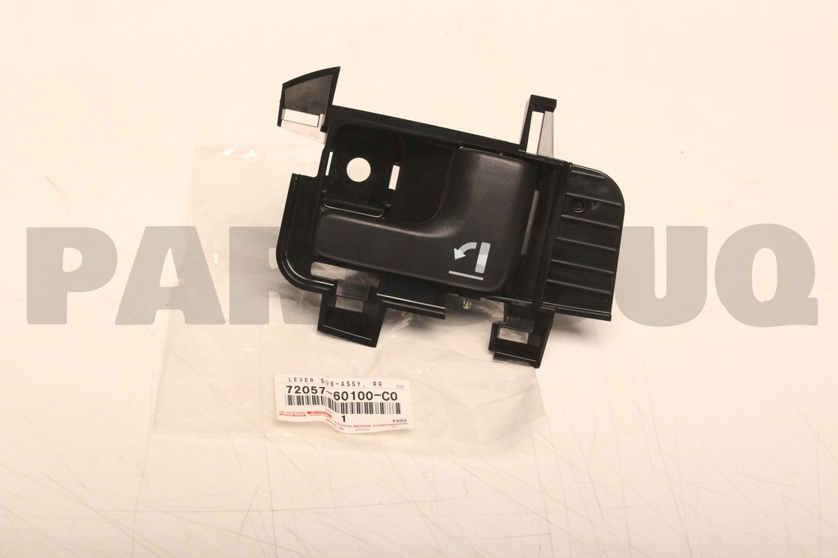 7205760100C0 Genuine Toyota LEVER SUB-ASSY, REAR SEAT LOCK