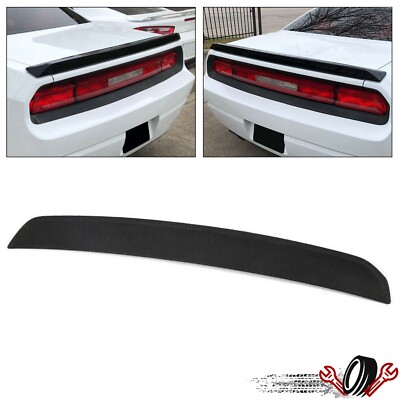 For 08-23 Dodge Challenger SRT Hellcat Style Rear Trunk Spoiler Matte Black Wing