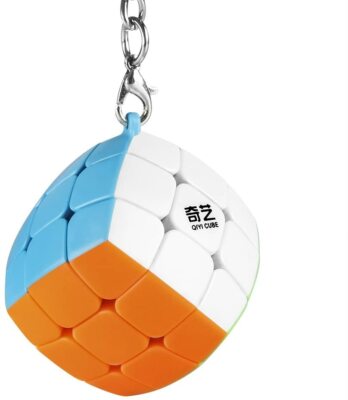 Qiyi 3x3x3 Brotwürfel Speed Schlüsselanhänger Magic Aufkleberloser Würfel 3,0 cm Twist Puzzle