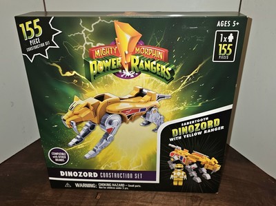 Mighty Morphin Power Rangers - Sabertooth Dinozord Construction Set- Hasbro NEW