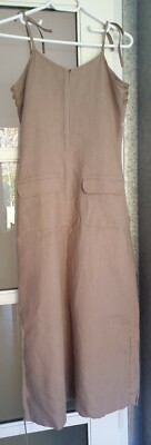 ROBE LONGUE ETE EN LIN MARRON LAUREN VIDAL