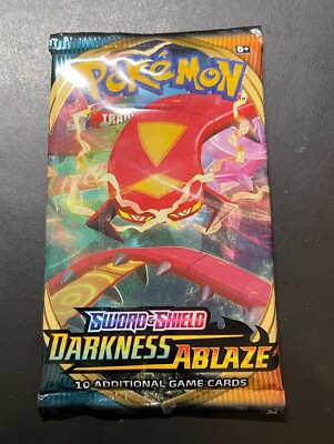 pokemon sword and shield darkness ablaze booster pack Pokemon TCG Sword & Shield Darkness Ablaze Booster Pack - Sealed