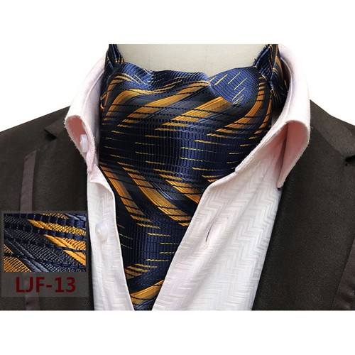Men’s Paisley Floral Cravat Ascot Necktie Gentlemen Ties Wedding Party - Picture 6 of 32