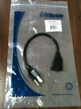 Cables to Go 03137, 1ft 18 AWG Outlet Saver Power Extension Cord (NEMA 5-15P to